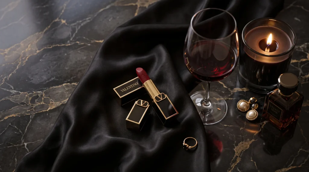 dark feminine siren energy flatlay
